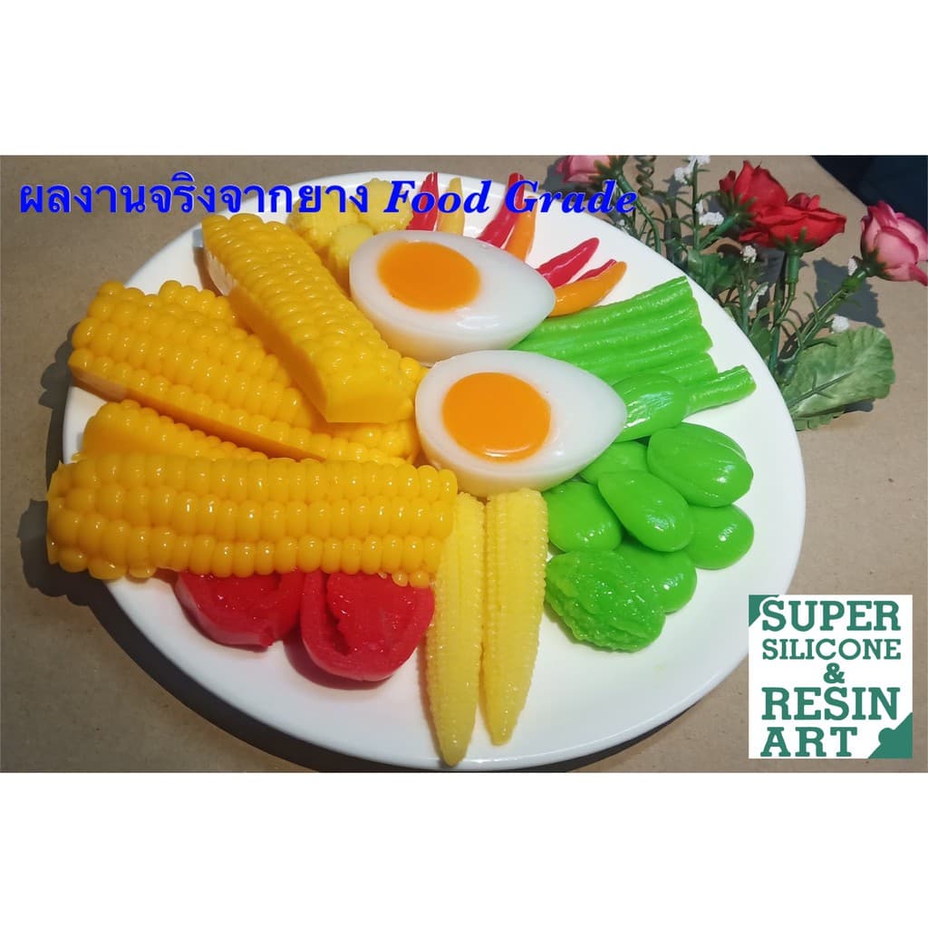 ยางซิลิโคนพรีเมียมมาตรฐาน Food Grade USA รุ่น SF820 ทำแม่พิมพ์อาหารและขนม ช๊อคโกแลต น้ำแข็ง Silicone รูปที่ 7