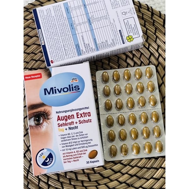 วิตามินบำรุงสายตา Mivolis Augen Extra...30 kapseln ... จากเยอรมัน มีลูทีน และ ซีแซนทิน รูปที่ 4
