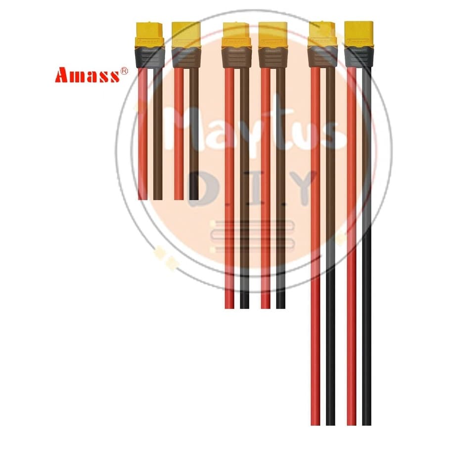 ] XT60 Amass with Housing Sheath ,12awg Silicone Rubber Cable รูปที่ 1