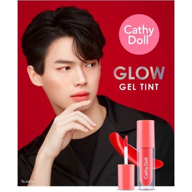 Cathy Doll Glow Gel Tint 2.4g เคทีดอลล์ โกลว์ เจล ทินท์ ลิปทินท์เนื้อฉ่ำขนาด2.4g รูปที่ 6