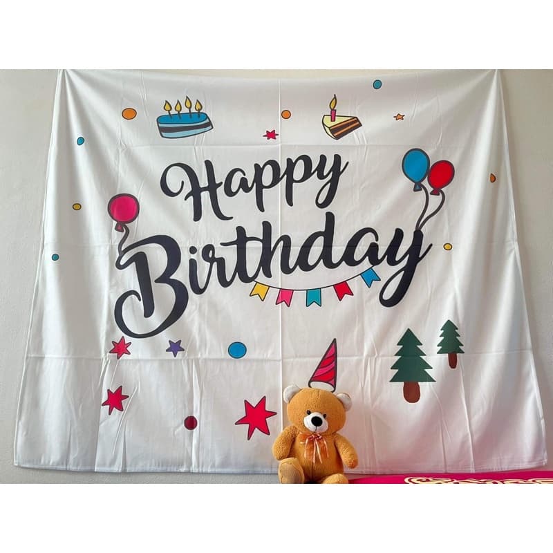 ป้ายวันเกิด ฉากวันเกิดHappy birthday ลายน่ารัก รูปที่ 6