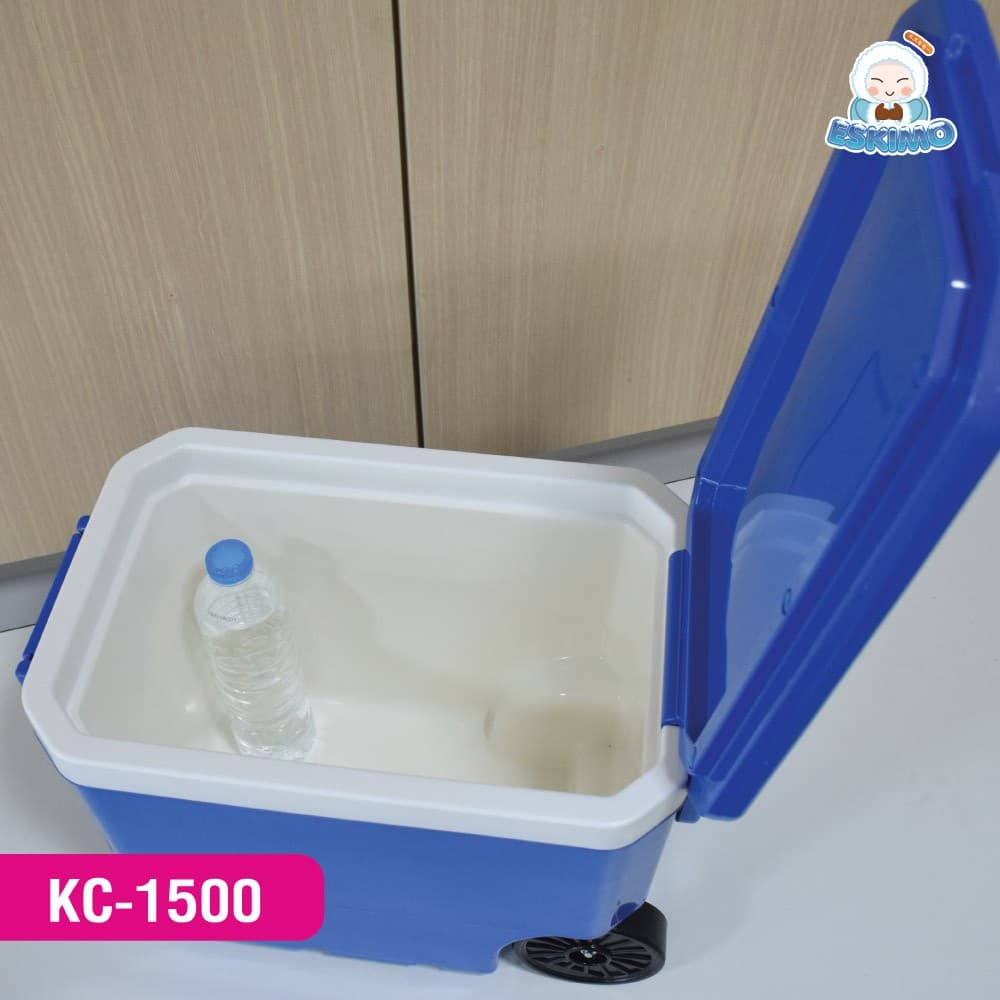 ESKIMO กระติกน้ำแข็ง มีล้อลาก 15 ลิตร กระติกตั้งวง แช่น้ำกระป๋อง ถังเก็บความเย็น KC1500 รูปที่ 4