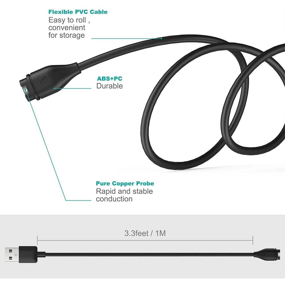 สายชาร์จ สายชาร์ท สำหรับ นาฬิกา Garmin Forerunner 245 / 245 Music - Replacement Data Charging Cable รูปที่ 4