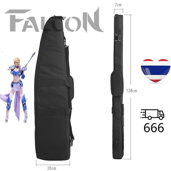 กระเป๋าปืน 120 cm ซองปืนยาว กระเป๋าใส่ปืนยาวฟอกนำ้กันกระแทรกอย่างดี 120 cm. ขนาด 120 x 28 cm. รูปที่ 7