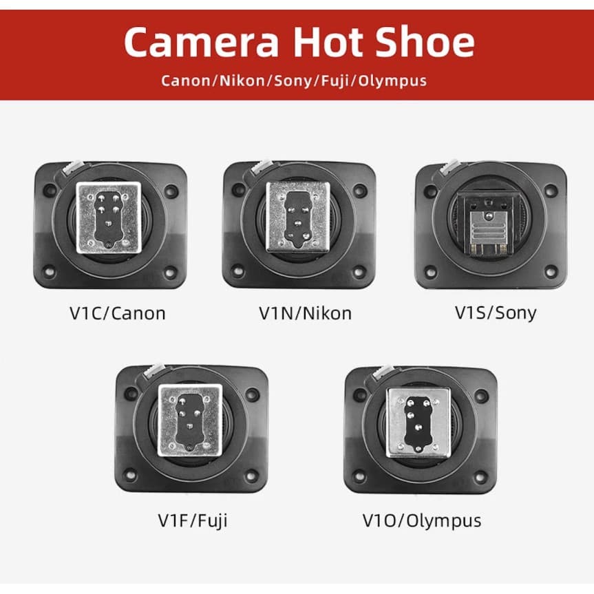 Godox Speedlite V1 V1C V1N V1S V1F V1O V1Pแฟลชเปลี่ยนอุปกรณ์เสริมรองเท้าสำหรับกล้อง รูปที่ 6