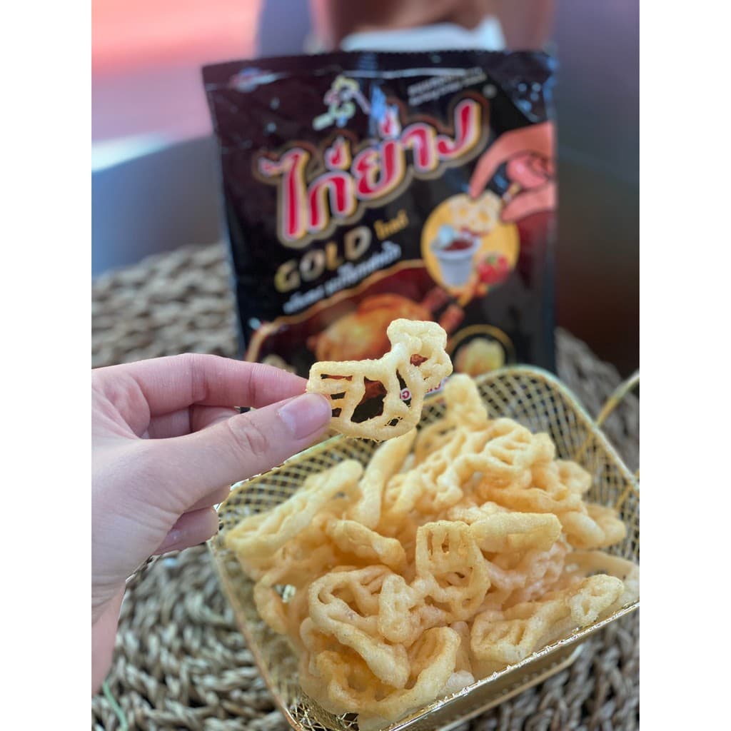 ไก่ย่าง ขนมทอดกรอบ GOLD 12g รูปที่ 3