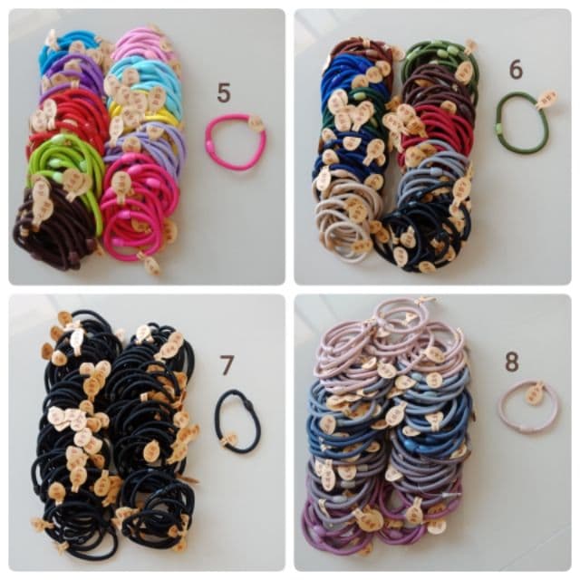 ยางรัดผม 13 แบบ 100 เส้น 82 บาท รูปที่ 5