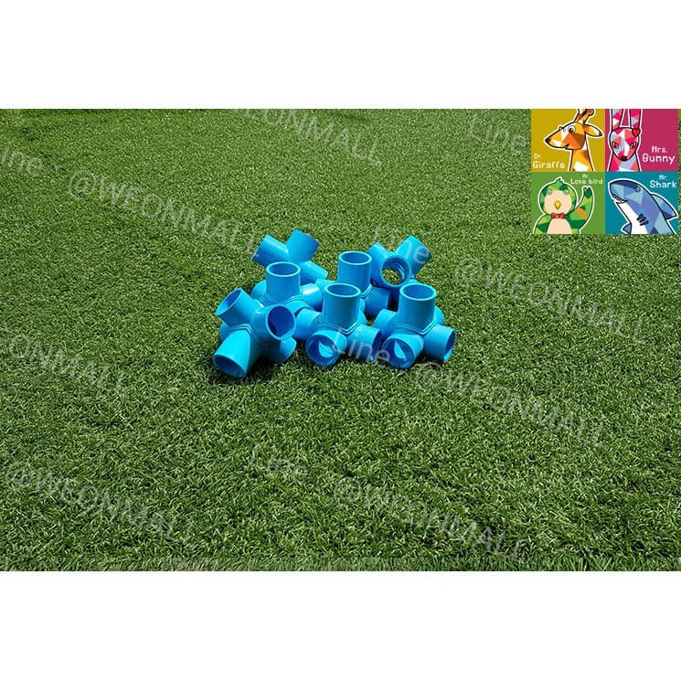 ข้อต่อ PVC ห้าทาง ข้อต่อห้าทาง ห้าทาง สีฟ้า/สีขาว A3 รูปที่ 7