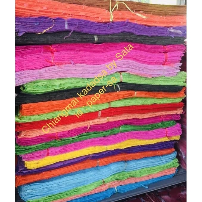 กระดาษสาหนา หน้าขรุขระ ขนาด 52x72ซม บรรจุสีละ 1 แผ่น รูปที่ 4