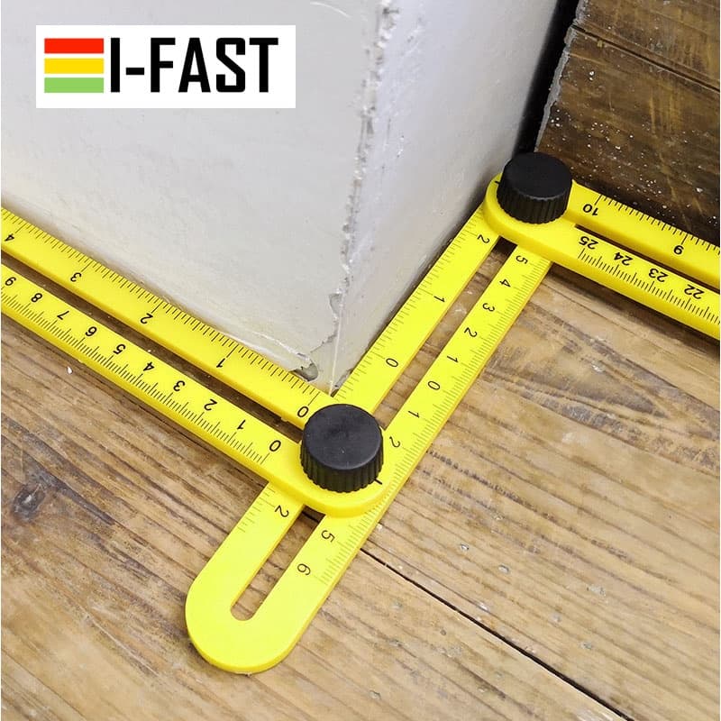 ไม้บรรทัดวัดมุม อัจฉริยะ วัดกระเบื้อง วัดมุมต่างๆ Multi-Angle Ruler Template Tool Measures รูปที่ 1