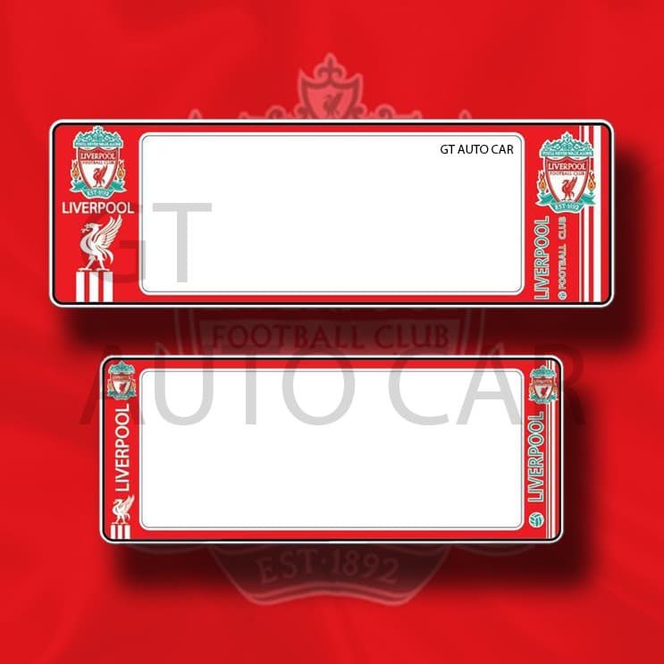 Liverpoolกรอบป้ายทะเบียนรถยนต์กันน้ำ ลาย Liverpool รูปที่ 1