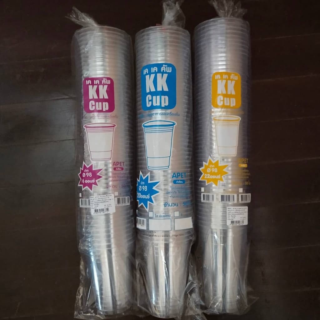 แก้ว PET 50ใบ บีบไม่แตก เนื้อแข็ง ทรงสตาร์บัค 16 20 22oz. ปาก 98 พร้อมฝา ฝาโดม ฝาฮาฟ ฝายกดื่ม แก้วพลาสติก แก้วพร้อมฝา รูปที่ 5