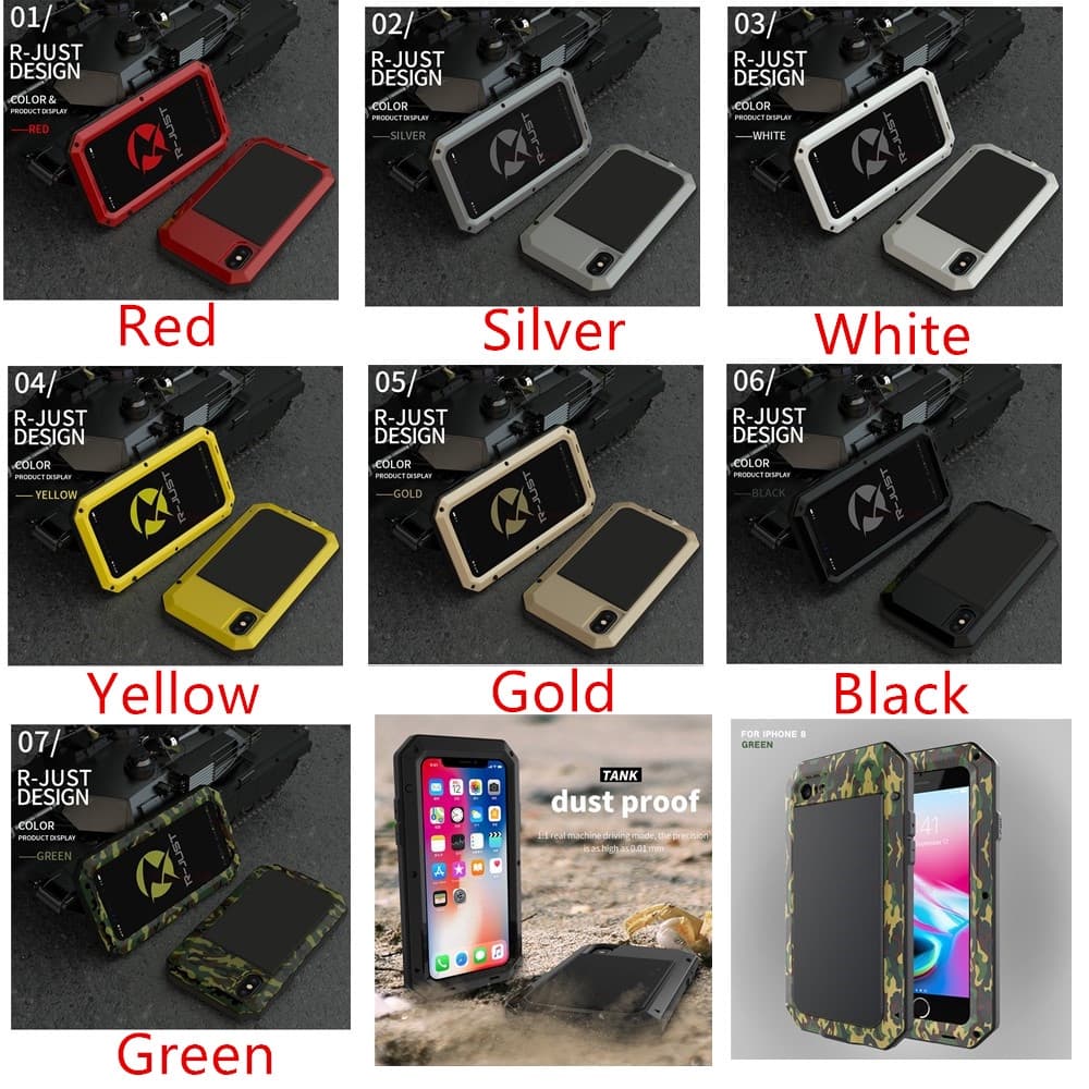 Heavy Duty ป้องกัน Doom Armor โลหะอลูมิเนียมเคสโทรศัพท์สําหรับ iPhone 11 Pro MAX กรณีกันกระแทกฝาครอบกันฝุ่น รูปที่ 9