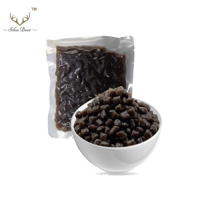 MOKI บุกไข่มุกเฉาก๊วย 100กรัม บุกไข่มุก ไม่มีแป้ง บุกเพื่อสุขภาพ คีโต Konjac Pearl Brown Retort รูปที่ 1