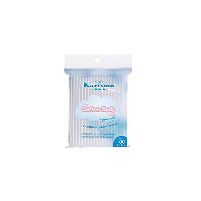 แคริสม่า สำลีก้านจิ๋ว 100 ก้าน | Karisma Cotton buds mini 100 buds #6777 รูปที่ 3