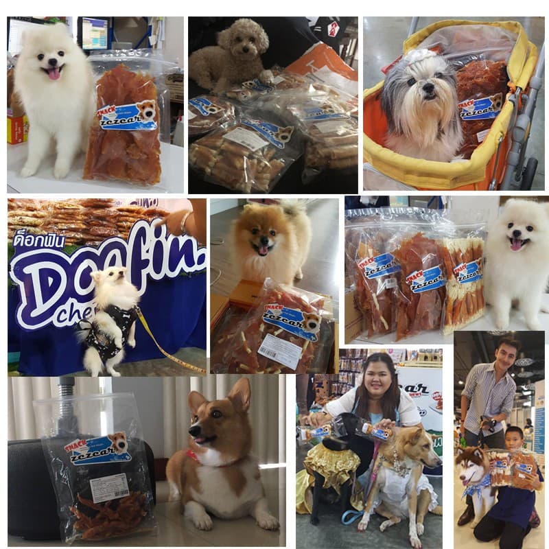 Dogfin ไก่พันปลาเส้น 5 แพ็คใหญ่ แถมบิสกิต รูปที่ 6