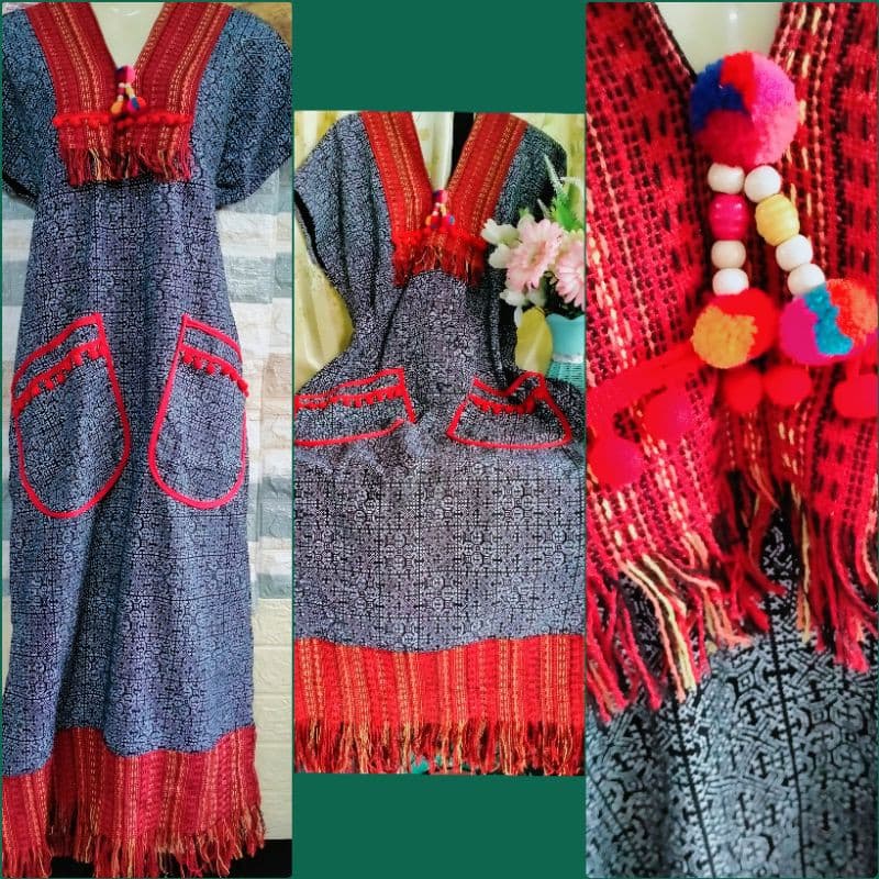 ชุดพื้นเมือง เดรสพื้นเมือง สาวอวบ ไซส์ใหญ่ถึง50"ราคา150฿150฿ รูปที่ 2