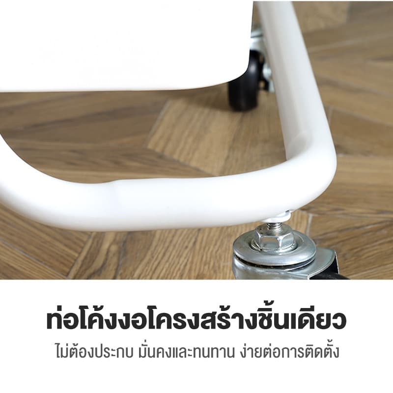 BV ชั้นวางของ พร้อมล้อเลื่อน+ที่จับ 3/4/5 ชั้นวางของมีล้อ พร้อมล้อเลื่อน+ที่จับ ใช้ในสถานการณ์ต่างๆ เคลื่อนย้ายสะดวก รูปที่ 7