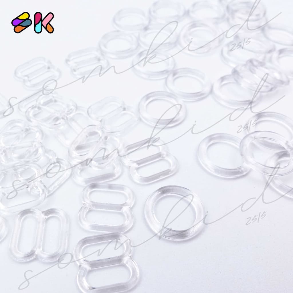 somkid ห่วงสำหรับทำสายเสื้อใน ห่วงปรับเสื้อใน สำหรับทำสายใน8mm/10mm/12mm มี3สีขาว,ดำและใส รูปที่ 5