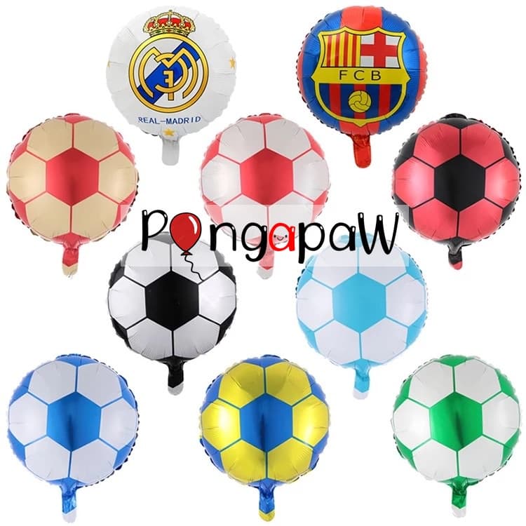 ลูกโป่งฟุตบอล 18 นิ้ว football balloon ลูกโป่งบาสเกตบอล ฟุตบอลโลก ลูกโป่งลายฟุตบอล ลูกโป่งธีมกีฬา รูปที่ 7