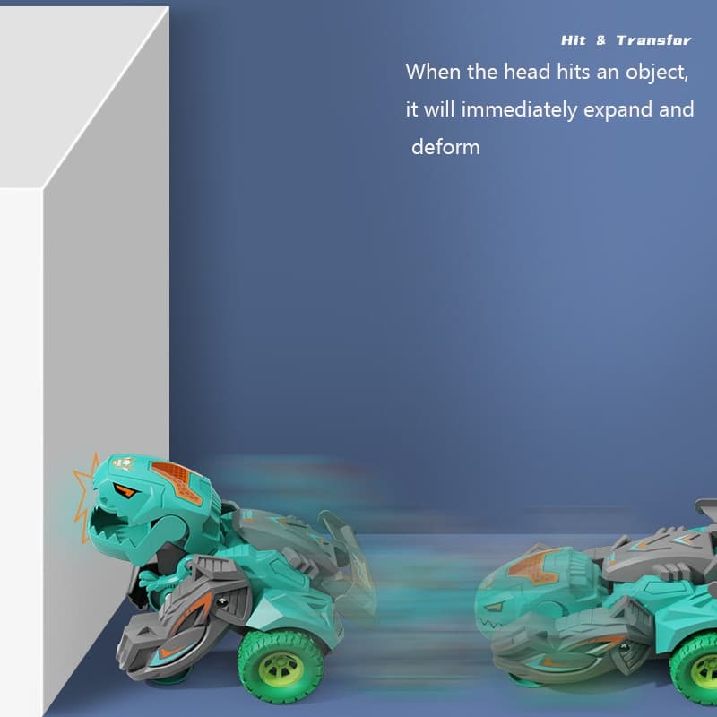 เปลี่ยนรูปรถไดโนเสาร์ รถของเล่น Inertial Sliding Dino Car Boys Amazing Gifts Kid Toy รูปที่ 7