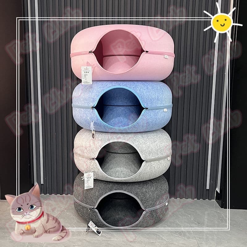 ！！บ้านแมวโดนัท อุโมงค์โดนัท ที่นอนแมว อุโมงค์แมว อุโมงค์แมวอเนกประสงค์ ของเล่นสัตว์เลี้ยง รูปที่ 8