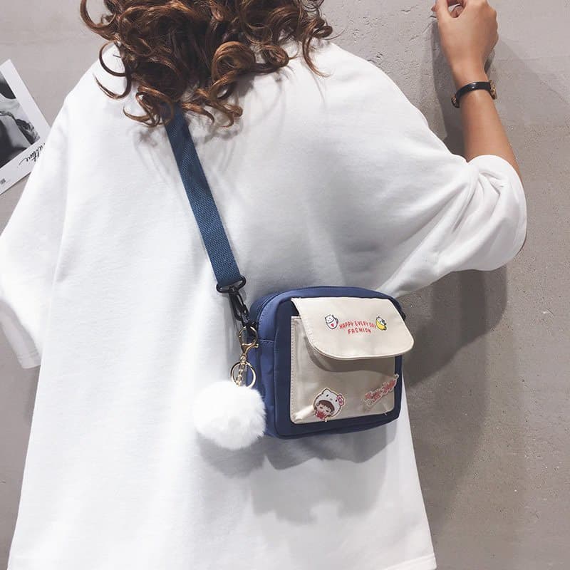 ใส่ SPC115BAG ลด 15.-ขั้นต่ำ 150.- กระเป๋าสะพายข้าง ทรูโทนน่ารัก ใบเล็กระเป๋าผู้หญิง ผู้ชาย สามารถใช้ได้ CC-225 รูปที่ 4