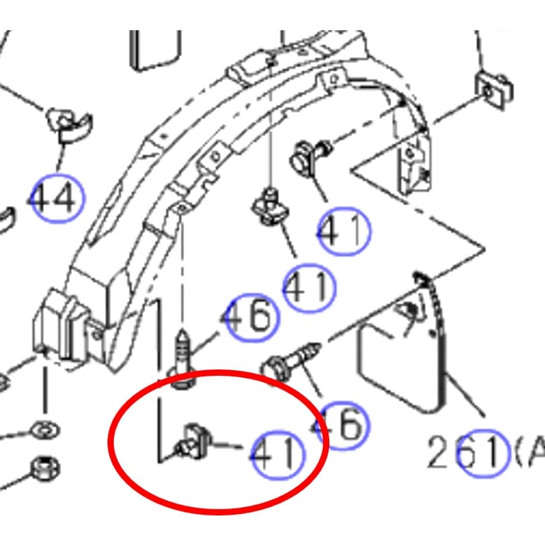SKU-A281 พุกพลาสติกยึดซุ้มล้อบังโคลนแบบหัวสกรูเกลียวแทน Part 8-94221-150-0 สำหรับ ISUZU DMAX ,ALL NEW ,MU รูปที่ 3