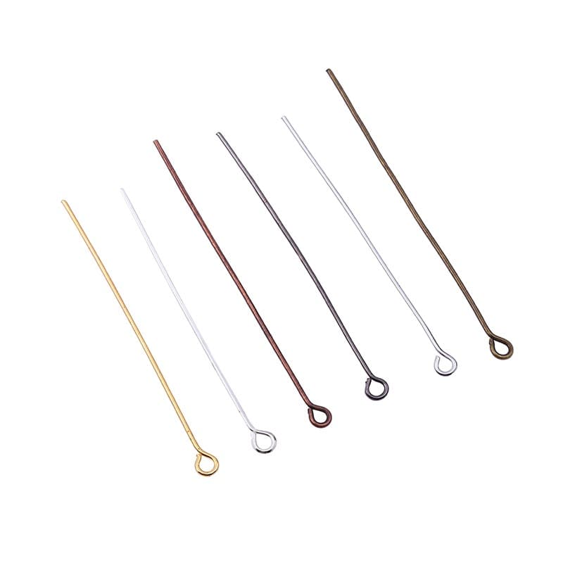 ก้านต่างหู หมุด พร้อมสต็อก Pins 16- 50 มม . 200 ชิ้น เข็มโลหะ เข็มหมุด สําหรับทําเครื่องประดับ Diy