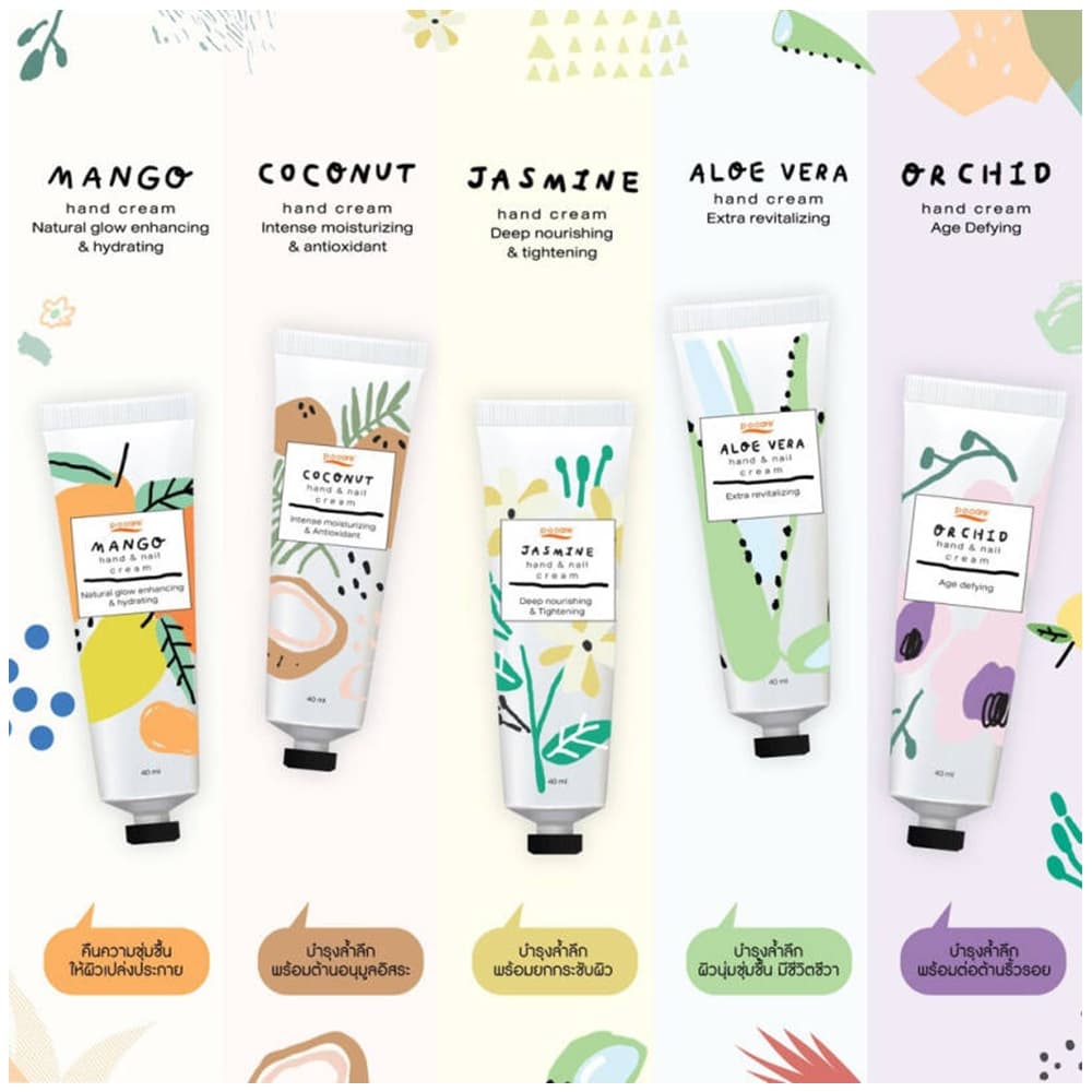 * P.O. CARE Hand & Nail Cream 40 ml. - พี.โอ.แคร์ ครีมบำรุงมือและเล็บ รูปที่ 3