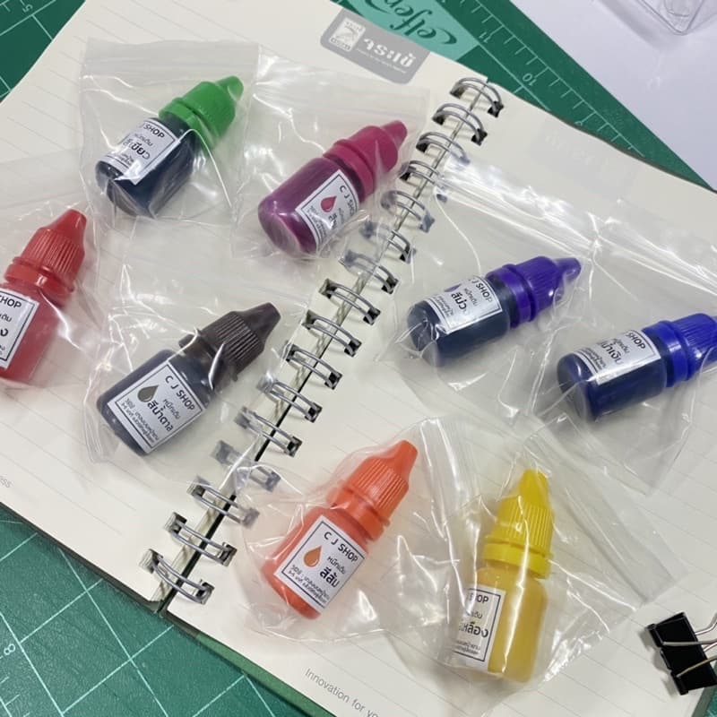 หมึกเติมตรายาง ตรายางหมึกในต้ว หมึกตรายางแฟลชแสตมป์ ขนาด 10 ml. รูปที่ 3