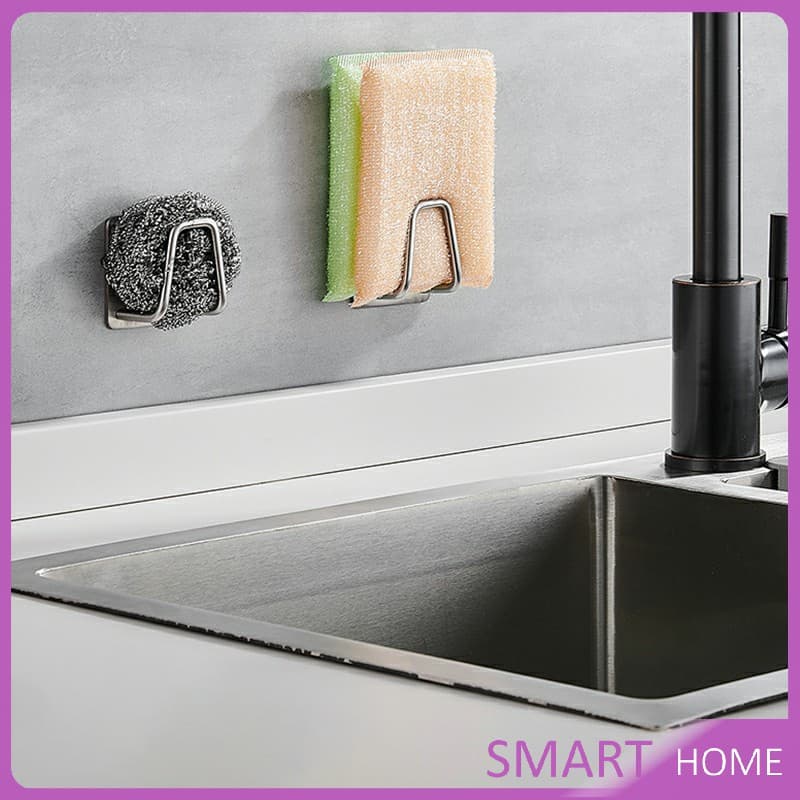SMART ที่วางฟองน้ํา สเตนเลส / ที่แขวนผนัง ห้องครัว รูปที่ 7