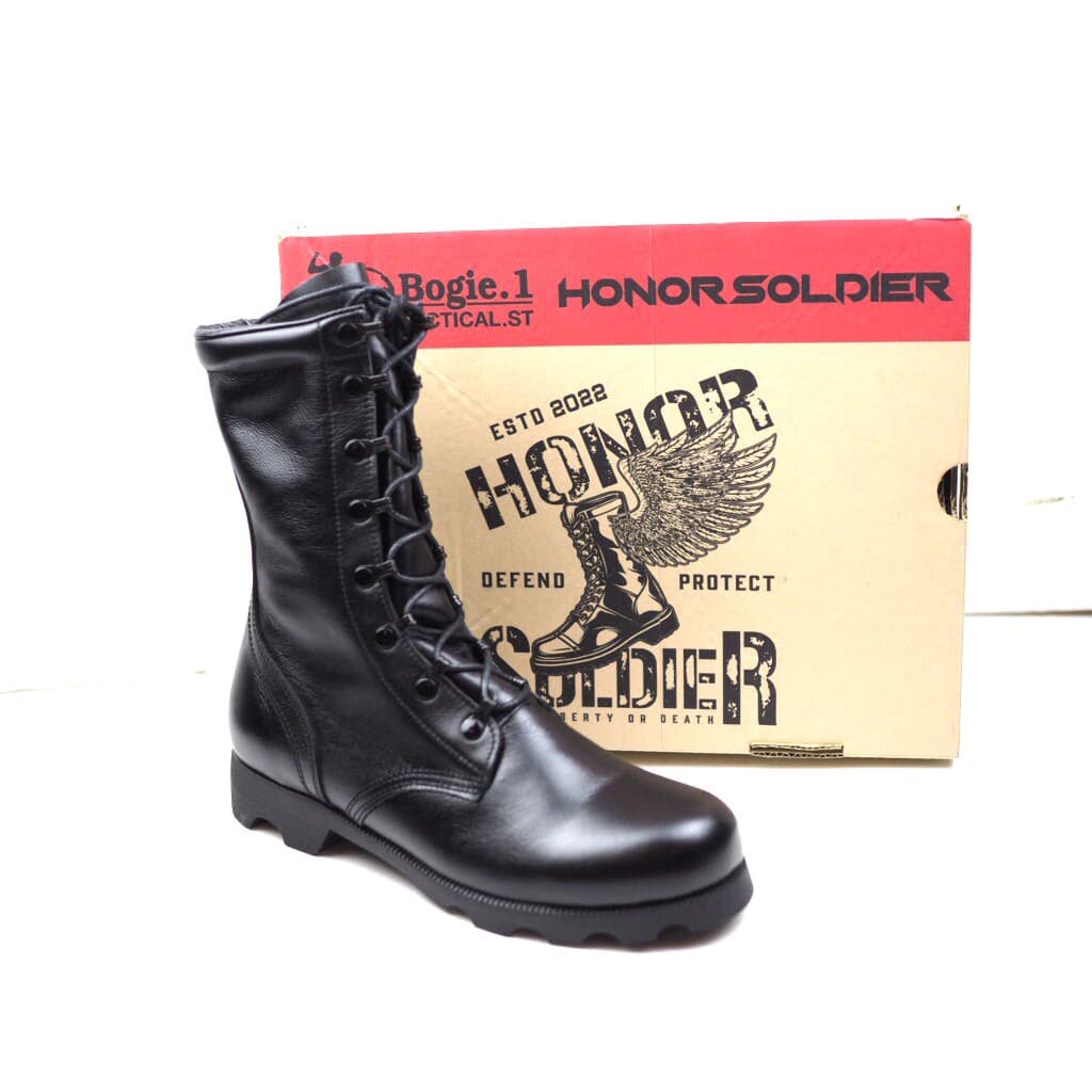 Bogie1 รองเท้าคอมแบท สำหรับทหาร ตำรวจรุ่น HONOR SOLDIER ร้อยเชือกด้วยกิ๊ปปลดเร็ว 8 รู รูปที่ 5