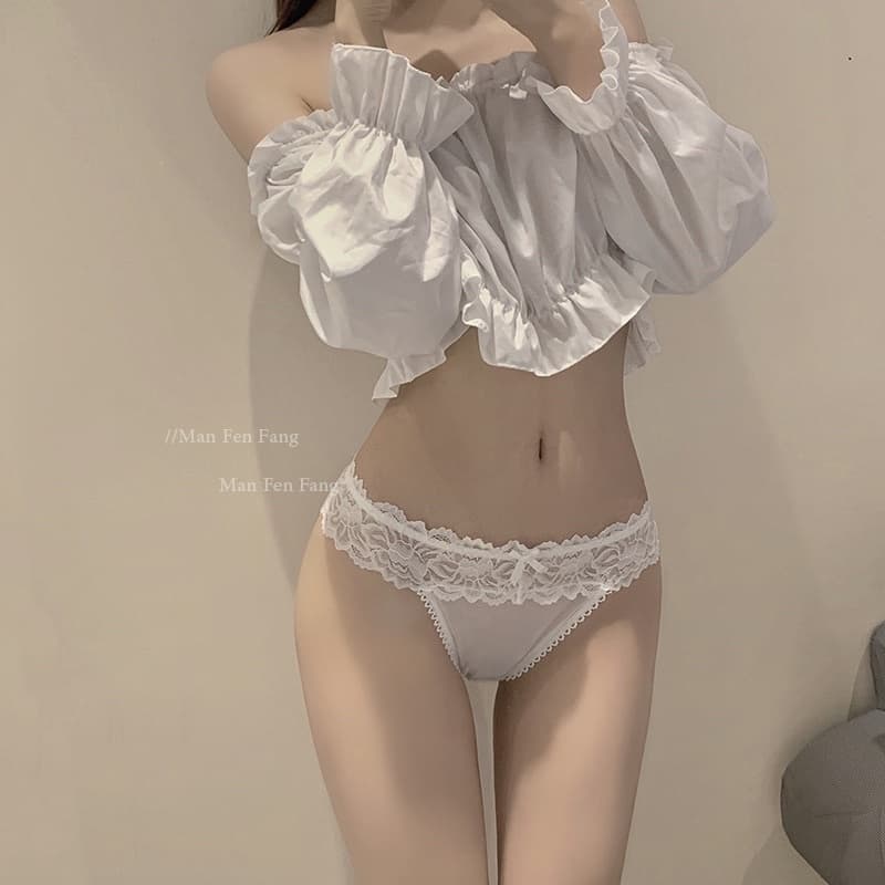 Bentoy กางเกงในผู้หญิง สายฝอ-สไตล์ญี่ปุ่น กางเกงในเซ็กซี่ Sexy underwear กางเกงในลูกไม้ รูปที่ 9