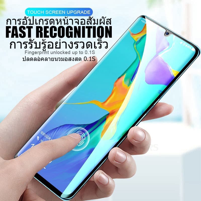 ฟิล์มกระจก ป้องกันหน้าจอ แบบเต็มจอ ป้องกันเลนส์กล้อง สำหรับ Huawei P50 P40 P30 P20 Mate 40 30 20 Pro huawei Nova 8 9 Se รูปที่ 3