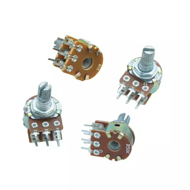 Potentiometer 2ชั้น 6ขา B1K 2k B5K B10K B20K B50K B100K B500K A 1 K 5 K 10 K 20 K 50 K 100 K 500 K รูปที่ 3