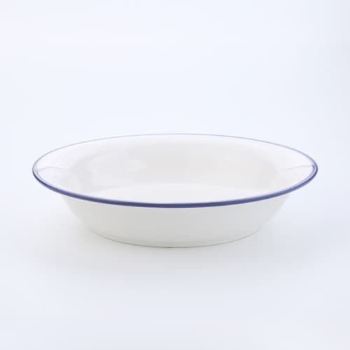 INDRA CERAMIC จานชามปีกลึก ลายสังกะสี เซรามิกเข้าไมโครเวฟได้ รูปที่ 5