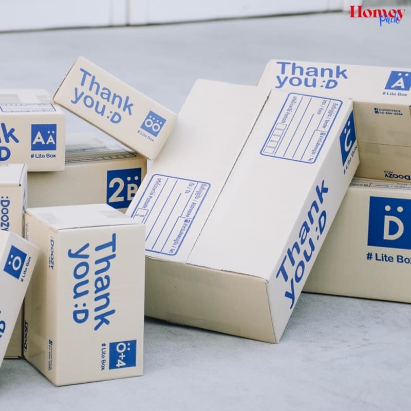 กล่องพัสดุ Thank you 00/0/0+4/AA/A/2A/B/2B/C/D ขนาดไปรษณีย์ รูปที่ 5