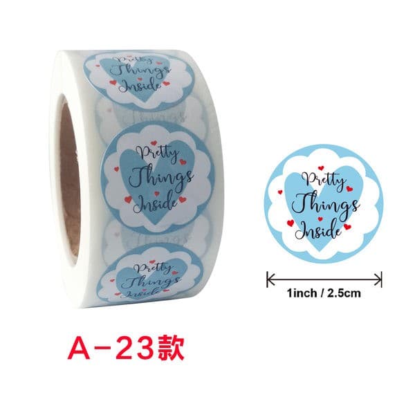 สติ๊กเกอร์ขอบคุณ Thankyou Sticker ม้วนละ 500 ดวง รูปที่ 5