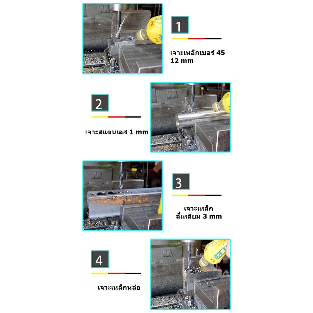 ดอกสว่านก้านลด แกน12.7มม ขนาด HSS 1/2 REDUCED SHANK DRILLS รูปที่ 5
