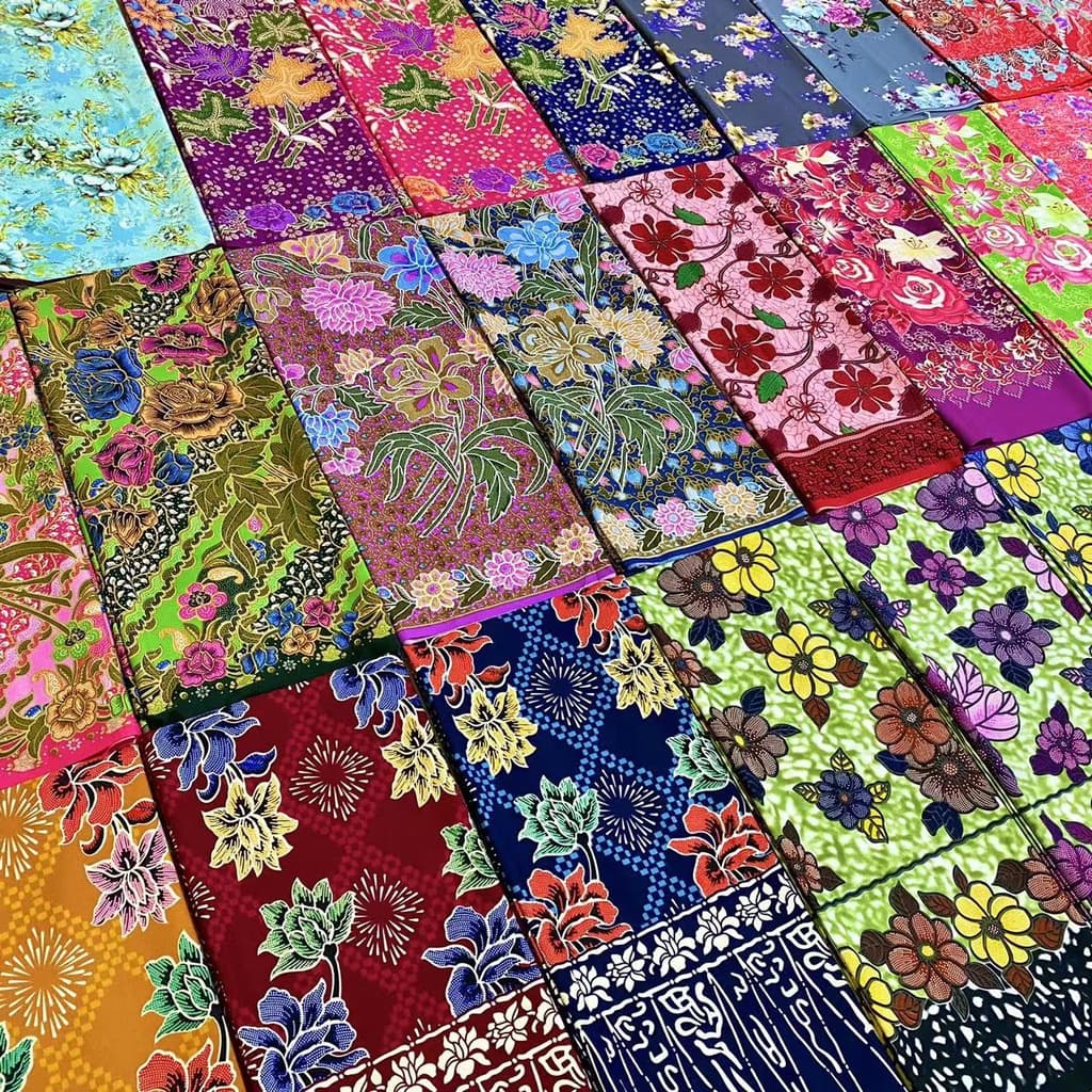 ผ้าถุง ผ้าถุงคุณภาพดี เนื้อผ้าดี ไม่ลื่นไม่บาง เย็บแล้ว กว้าง2เมตร Batik Sarong /มีเก็บเงินปลายทาง รูปที่ 4
