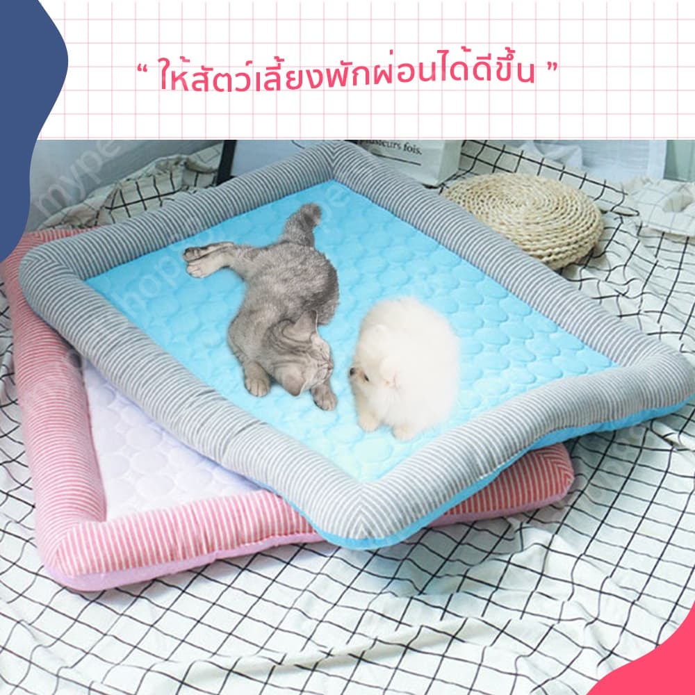 PetStern ที่นอนแมวเย็น ที่นอนสุนัข ที่นอนสัตว์เลี้ยงถอดซักได้ รูปที่ 5