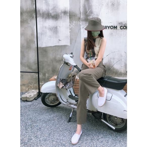 รองเท้าสลิปออน มี 2 สี ให้เลือก ดำ แซนเบจ รูปที่ 2