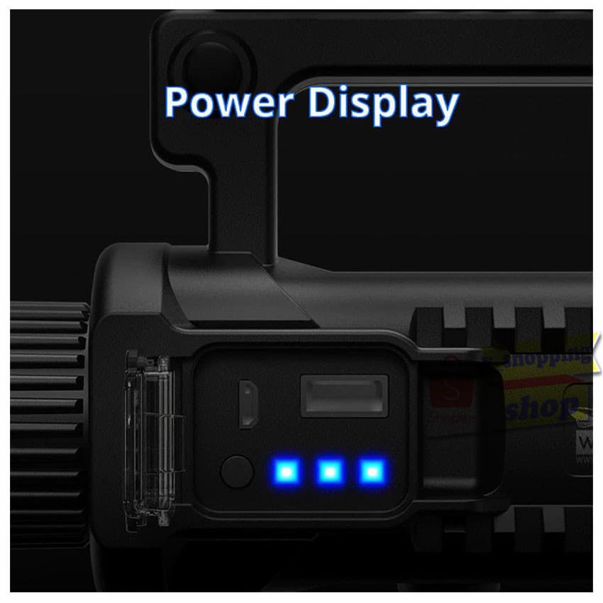 ไฟฉายแรงสูง 4 โหมด W-590 USB Rechargeable 20w รูปที่ 3