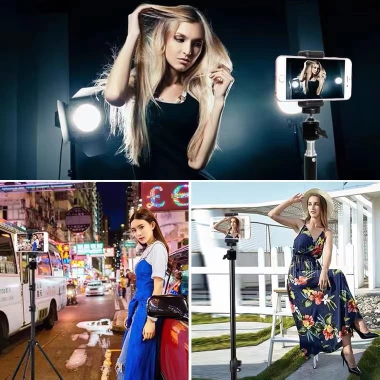 Live Tripod Selfie Stand ขาตั้งกล้องมือถือ ขาตั้งกล้อง ขาตั้งโทรศัพท์มือถือ รูปที่ 6