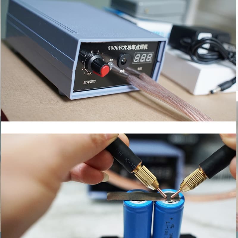 Spot welder เครื่องเชื่อม8000W/5000W mini เย็บปากกา DIYชุด18650 แบตเตอรี่แบบพกพาเครื่องมือเชื่อมเชื่อม 0.15/0.20 นิกเก รูปที่ 3