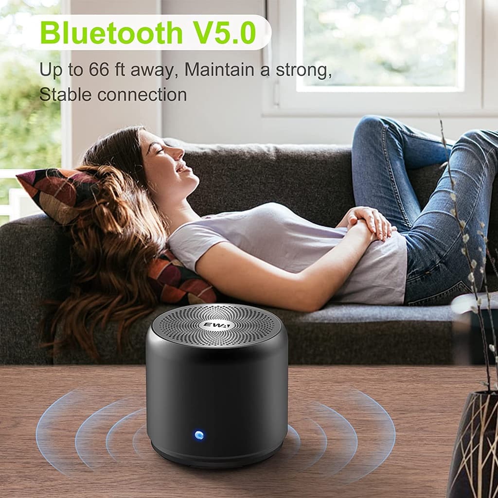 EWA A106Max ลำโพงบลูทูธไร้สาย ลำโพงพกพา พร้อมเสียง HD 8W และ แบตเตอรี่1200mAh รูปที่ 2