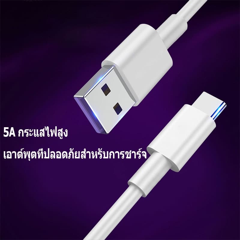 MGBB สายชาร์จ USB type C ยาว 1.5 เมตร Super Fast Charging Cable USB 5A รูปที่ 8