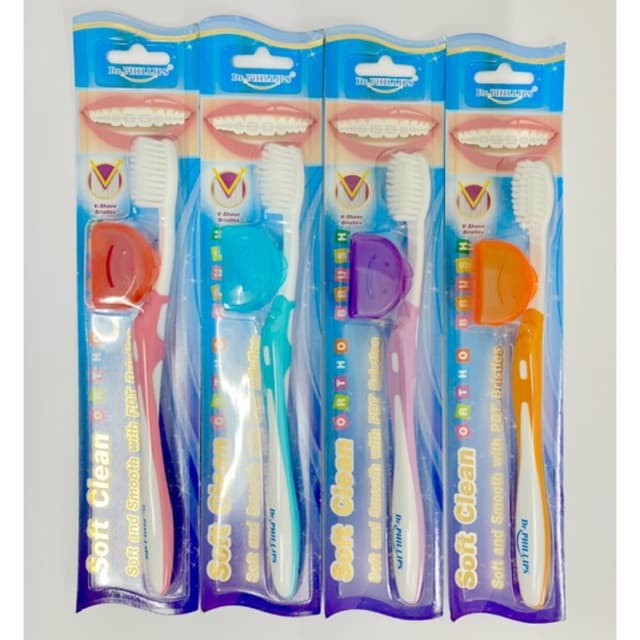 แปรงสีฟัน แปรงจัดฟัน Dr. Phillips ซอฟท์ คลีน Soft clean สำหรับจัดฟัน รูปที่ 1