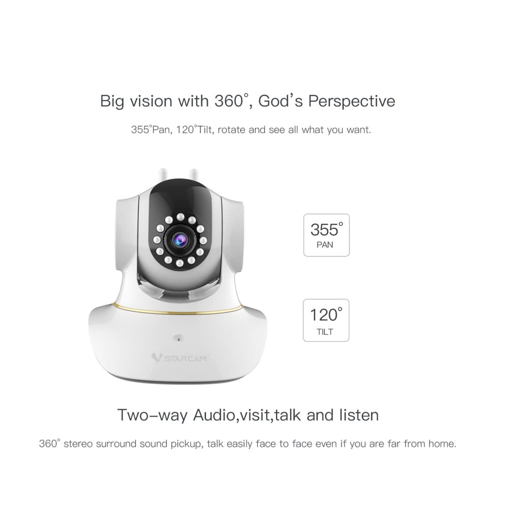 แนะนำ VSTARCAM C39SPRO 5.0MP 2.4G&5.8G AI กล้องวงจรปิดไร้สาย Wi-Fi IP Camera กล้องวงจรปิด C39S PRO รูปที่ 6